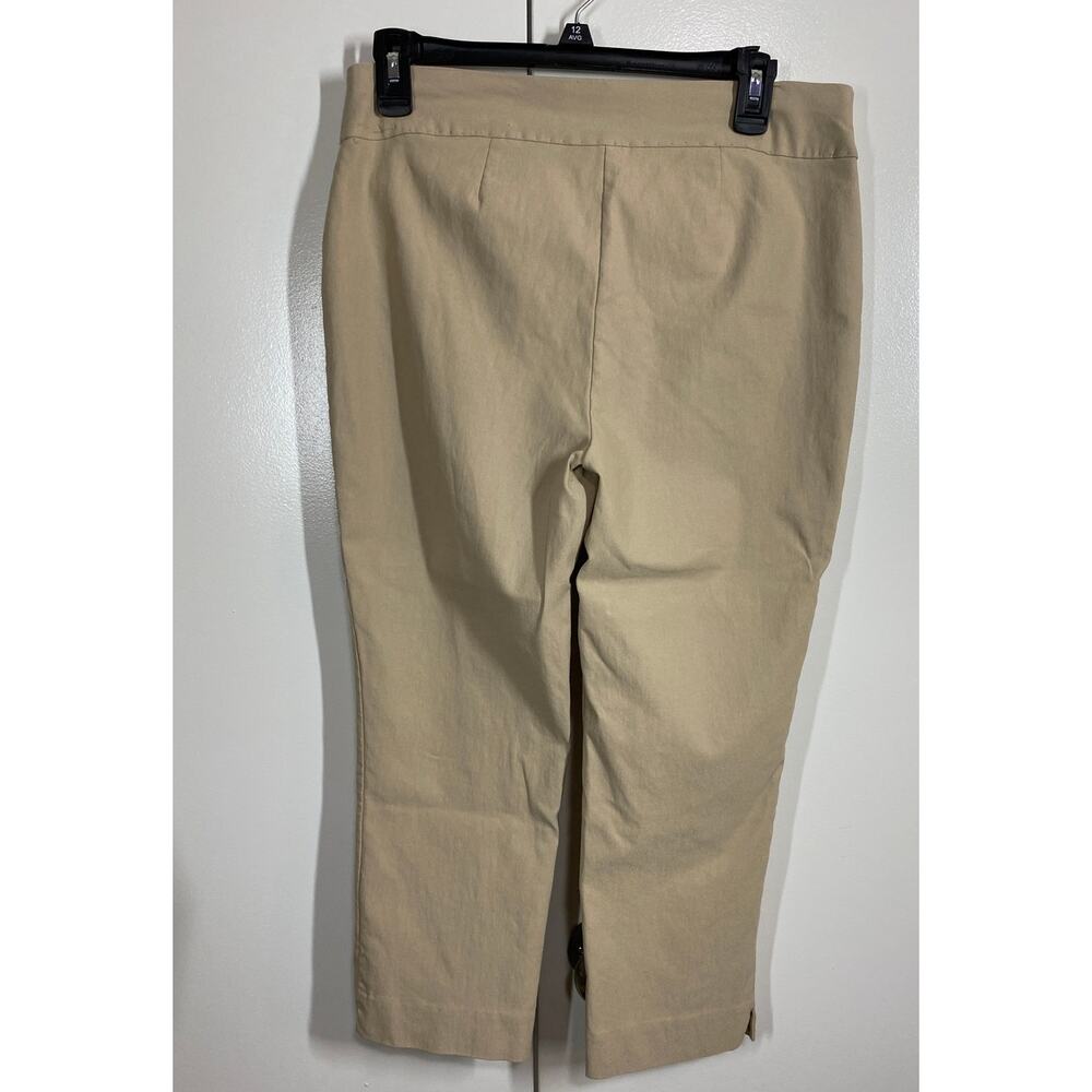 Chico's Crop Pull Up Pants Khaki Stretch Size 0.5 US SMALL - Picture 5 of 8